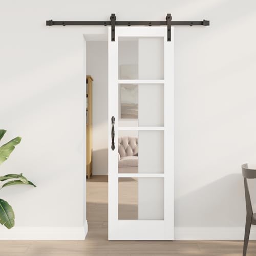 Aiious Schiebet¨¹r mit Beschl?ge Set 'ORKDAL'Wei? 61x198,5 cm von Aiious