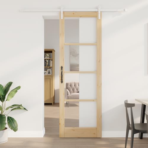 Aiious Schiebet¨¹r mit Beschlagset 'ORKDAL'Massivholz & Glas von Aiious