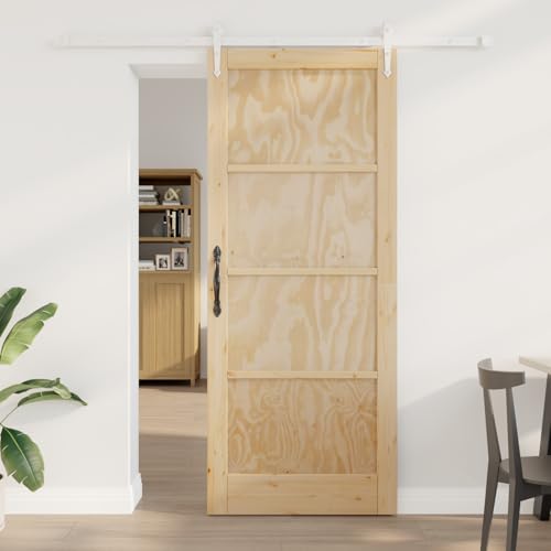Aiious Schiebet¨¹r mit Hardware-Set 86x211 cm Massivholz Kiefer Aiious Schiebet¨¹r mit Hardware-Set 86x211 cm Massivholz Kiefer von Aiious