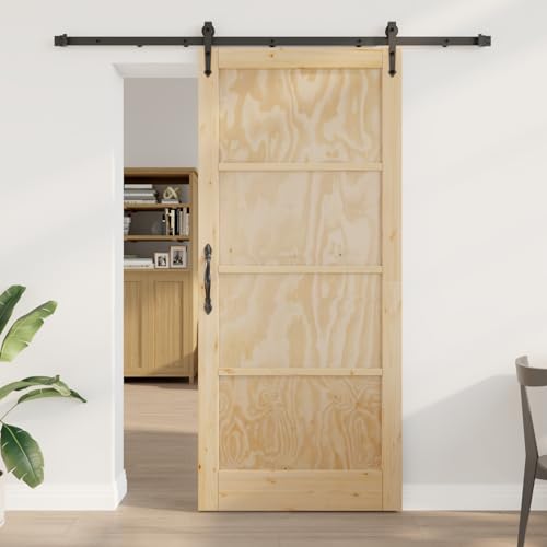 Aiious Schiebet¨¹r mit Hardware Set 93x211 cm Massivholz Kiefer Aiious Schiebet¨¹r mit Hardware Set 93x211 cm Massivholz Kiefer von Aiious