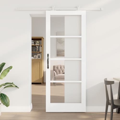 Aiious Schiebet¨¹r mit Hardware-Set 'ORKDAL'Wei? Holz & Glas Aiious Schiebet¨¹r mit Hardware-Set 'ORKDAL'Wei? Holz & Glas von Aiious
