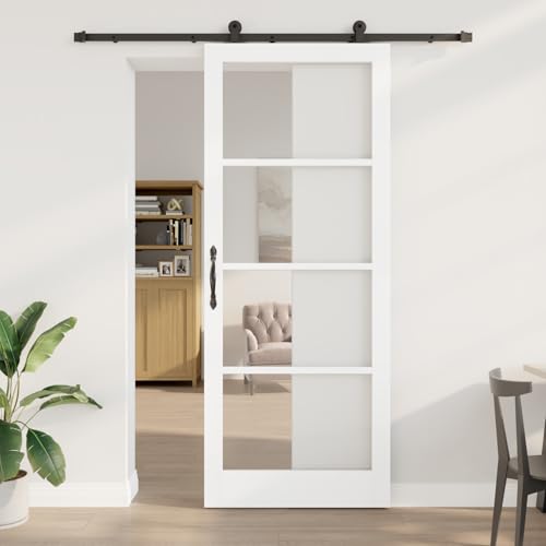 Aiious Schiebet¨¹r mit Hardware-Set 'ORKDAL'Wei? Vollholz & Glas Aiious Schiebet¨¹r mit Hardware-Set 'ORKDAL'Wei? Vollholz & Glas von Aiious