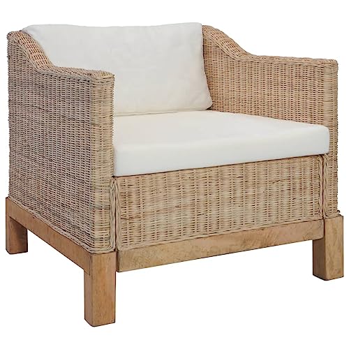 Aiious Sessel mit Auflagen Natur Rattan Aiious Sessel mit Auflagen Natur Rattan von Aiious