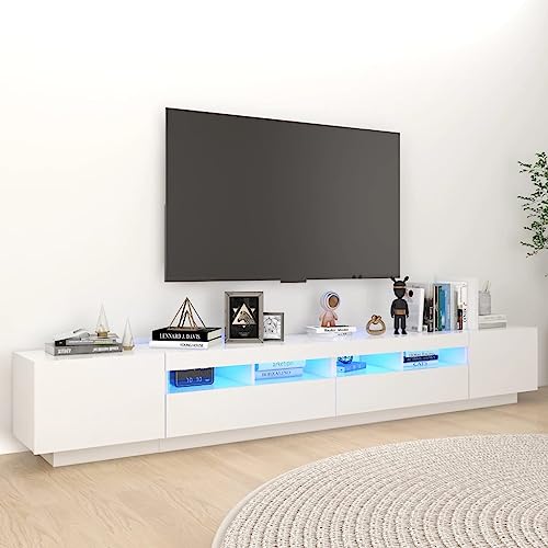Aiious TV-Schrank mit LED-Leuchten Wei? 260x35x40cm Aiious TV-Schrank mit LED-Leuchten Wei? 260x35x40cm von Aiious
