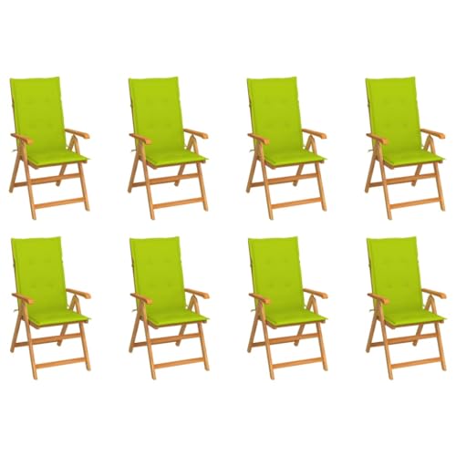 Aiious Verstellbare Gartenst¡§1hle mit Auflagen 8 STK. Massivholz Teak Aiious Verstellbare Gartenst¡§1hle mit Auflagen 8 STK. Massivholz Teak von Aiious