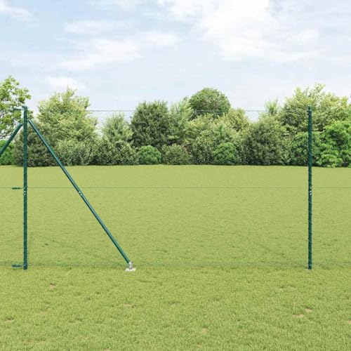 Dekorativer Gartenzaun Gruen 100 m lang mit Pfosten aus hochwertigem Stahl fuer sicheren Schutz Dekorativer Gartenzaun Gruen 100 m lang mit Pfosten aus hochwertigem Stahl fuer sicheren Schutz von Aiious