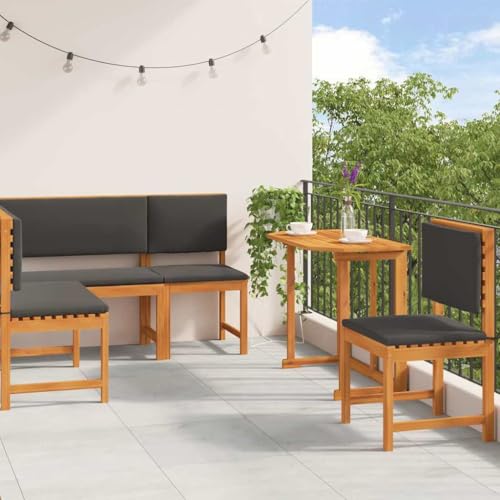Aiious Massivholz Gartenbank Set 4 St¨¹ck Braun f¨¹r Au?enbereich Aiious Massivholz Gartenbank Set 4 St¨¹ck Braun f¨¹r Au?enbereich von Aiious
