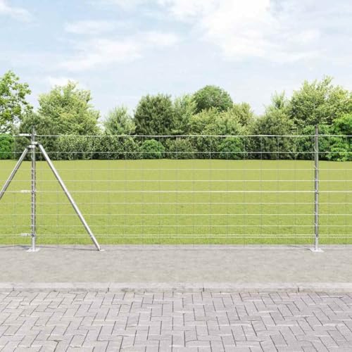 Gartenzaun Verzinkter Stahl 50 x 1 m Silber Langlebig Witterungsbestaendig Gartenzaun Verzinkter Stahl 50 x 1 m Silber Langlebig Witterungsbestaendig von Aiious