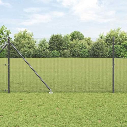 Grauer Stahl-Zaun inkl. Pfosten 1.4 x 50 m Ideal fuer Gaerten Terrassen UV-bestaendig Wartungsarm Grauer Stahl-Zaun inkl. Pfosten 1.4 x 50 m Ideal fuer Gaerten Terrassen UV-bestaendig Wartungsarm von Aiious