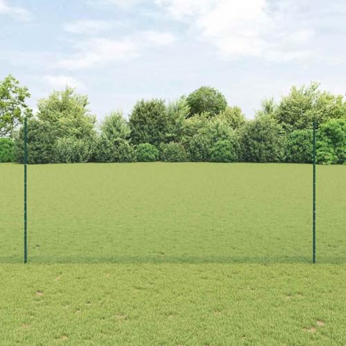 Hochwertiger Zaun mit Pfosten aus wetterfestem Stahl in Gruen 1.6 x 50 m fuer individuelle Einfriedung Hochwertiger Zaun mit Pfosten aus wetterfestem Stahl in Gruen 1.6 x 50 m fuer individuelle Einfriedung von Aiious