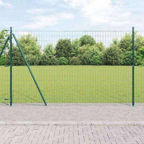 Hohe Stahlpaneele mit Pfosten Gruen 1.2 m x 25 m UV-best. Wetterfeste Aussenzaeune fuer Gaerten und Patios Sichtschutz Hohe Stahlpaneele mit Pfosten Gruen 1.2 m x 25 m UV-best. Wetterfeste Aussenzaeune fuer Gaerten und Patios Sichtschutz von Aiious