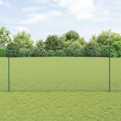 Laengenverstellbarer Metall-Zaun in Gruen 1.4m Hoehe Ideal fuer individuelle Gartengestaltung und Sichtschutz Laengenverstellbarer Metall-Zaun in Gruen 1.4m Hoehe Ideal fuer individuelle Gartengestaltung und Sichtschutz von Aiious