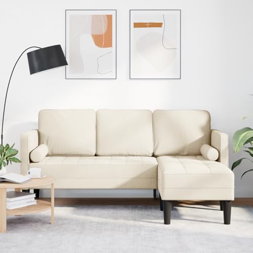 Modernes L-f?rmiges 3-Sitzer Sofa aus Leinen, 160 cm, ideal f¨¹r entspannte Abende von Aiious