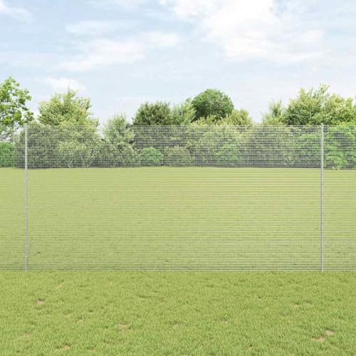 Modernes Stahl-Zaunsystem 1.5 x 50 m Silber Sicherheitszaun fuer Garten Terrasse UV-bestaendig Langlebig Einfache Montage Modernes Stahl-Zaunsystem 1.5 x 50 m Silber Sicherheitszaun fuer Garten Terrasse UV-bestaendig Langlebig Einfache Montage von Aiious