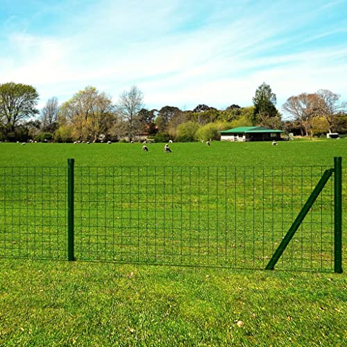 Robuster PVC-beschichteter Zaun 25 x 1,5 m in Gruen ¨C Ideal fuer Tiergehege, Gartenumzaeunung mit Komplettset zur einfachen Montage Robuster PVC-beschichteter Zaun 25 x 1,5 m in Gruen ¨C Ideal fuer Tiergehege, Gartenumzaeunung mit Komplettset zur einfachen Montage von Aiious