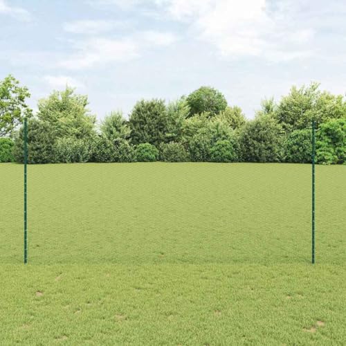 Robuster Stahl-Zaun Gruen mit Pfosten 1.6 x 100 m fuer Gaerten und Terrassen Robuster Stahl-Zaun Gruen mit Pfosten 1.6 x 100 m fuer Gaerten und Terrassen von Aiious