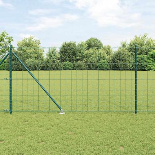 Robuster Stahl-Zaun in Gruen 1.2 x 25 m Mit Pfosten Einfache Montage Witterungsbestaendig Sichtschutz-Zaun Robuster Stahl-Zaun in Gruen 1.2 x 25 m Mit Pfosten Einfache Montage Witterungsbestaendig Sichtschutz-Zaun von Aiious