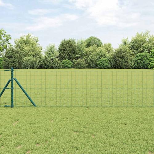 Stahlzaun mit Pfosten Ideal fuer Garten Terrasse Wetterfester Sichtschutz von Aiious