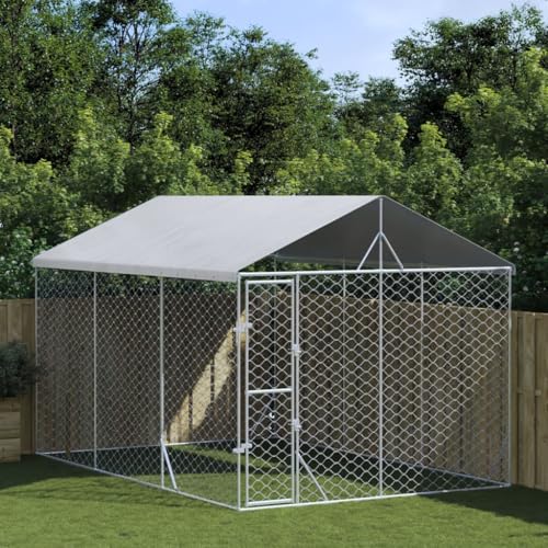 Wetterfester Outdoor-Zwinger mit UV-bestaendigem Dach Fuer Hunde, Huehner und Kaninchen Wetterfester Outdoor-Zwinger mit UV-bestaendigem Dach Fuer Hunde, Huehner und Kaninchen von Aiious