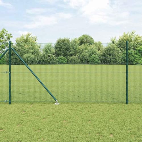 Zaunpaneel-Set 1.2 x 50 m Metall Gruen Mit Pfosten Wetterfest Korrosionsgeschuetzt Fuer Garten Terrasse Zaunpaneel-Set 1.2 x 50 m Metall Gruen Mit Pfosten Wetterfest Korrosionsgeschuetzt Fuer Garten Terrasse von Aiious