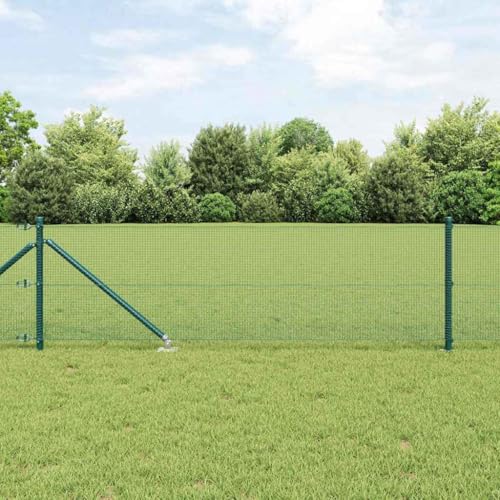 Zaunsystem Gruen 0,5 x 50 m aus rostfreiem Stahl Korrosionsbestaendig Einfache Montage fuer Garten und Terrasse Zaunsystem Gruen 0,5 x 50 m aus rostfreiem Stahl Korrosionsbestaendig Einfache Montage fuer Garten und Terrasse von Aiious