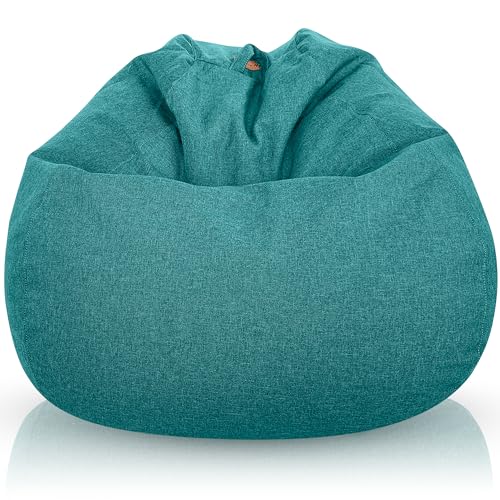 Aiire Relaxo Sitzsack Gaming mit Füllung - Bean Bag Chair für Erwachsene, Jungen und Kinder - Bodenkissen Grob, Chill Sessel für Kuschelecke – Sitzsäcke Grün von Aiire