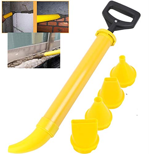 AGDLLYD Fugenpistole für Mörtel,Multifunction ABS Stainless Steel Caulking Lime Gun Cement Pump,Zementfüllung Werkzeuge mit 5 Düsen von AGDLLYD