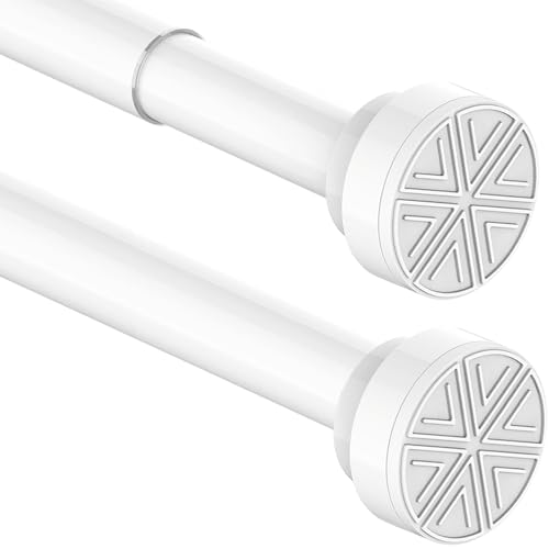 1Stück Duschstange ohne Bohren Edelstahl Duschvorhang Stangen für Duschvorhang Ausziehbar Klemmstange Duschvorhang für Dusche, Badewanne, Badezimmer Fenster 73-145CM von Aiitomg