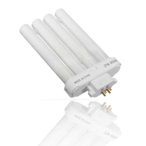 Ailan 220 V 4 Pin Quad Tube Kompaktleuchtstofflampe Lampen Augenschutz Lesen Arbeitsbeleuchtung Büro Schlafsaal，6500K von Ailan