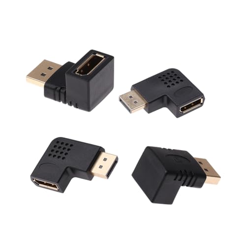 Ailan Mini 90 Grad Up Down Adapter 270 Grad DP Links Rechts Winkel Stecker Verlängerungs Konverter Kabelstecker für Laptop Monitor, Geben Sie 5 EIN von Ailan