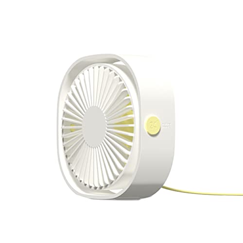 Ailan Mini USB Tischventilator, tragbares Büro, Wohnheim, Tisch, elektrische Ventilatoren, tragbares Sommer Outdoor Sport Luftkühlgerät, Weiss von Ailan