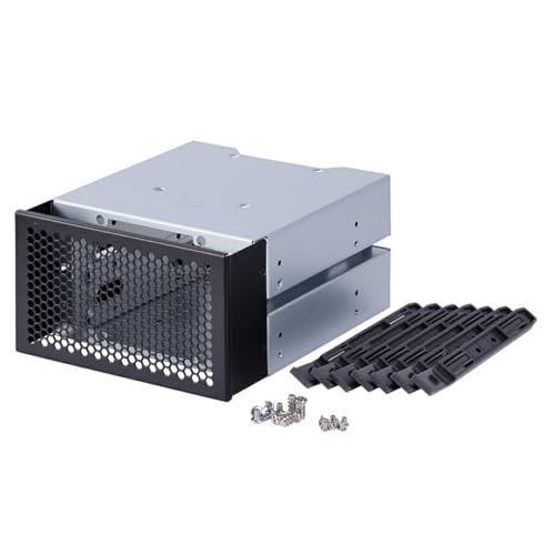 Ailan Organisieren Sie Festplatten effizient. Abnehmbarer HDD Käfig. Breite Kompatibilität: HDD Käfig Rack aus verzinktem Stahlblech von Ailan