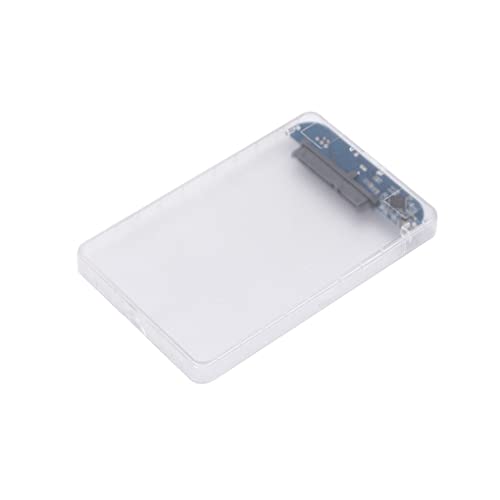 Ailan Professionelles Festplattengehäuse SATA zu USB 3.0 Wasserdichtes Festplattengehäuse Transparentes HDD/SSD Gehäuse mit Kabel, Mattierte Box von Ailan