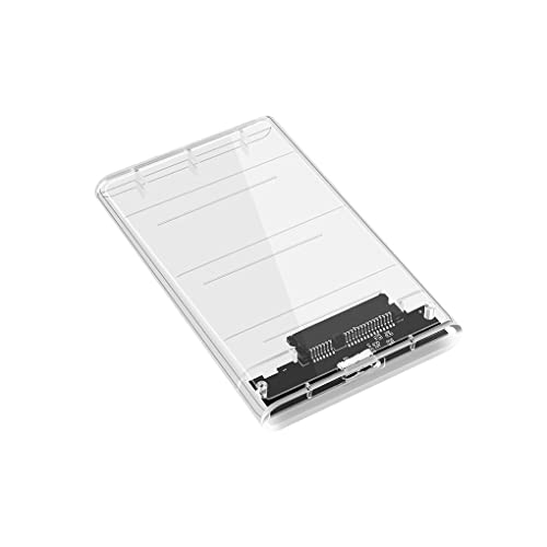 Ailan Professionelles Festplattengehäuse SATA zu USB 3.0 Wasserdichtes Festplattengehäuse Transparentes HDD/SSD Gehäuse mit Kabel, Transparente Box von Ailan