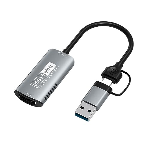 Ailan USB AUSB C Dual Interface Videoaufnahmekarte – Erfassen Sie 4K Videos in Echtzeit, Echtzeitvorschau, breite Kompatibilität von Ailan