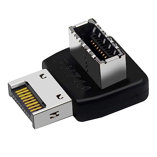 Ailan USB3.1 Typ E Adapter Hochgeschwindigkeitsübertragung Stecker auf Buchse Frontpanel Erweiterungskonverter Desktop Zubehör von Ailan