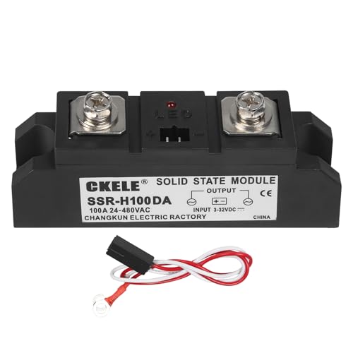 100A Solid State Relais DC Steuerung AC SSR Relais Steuerspannung 3V-32V DC, Lastschaltspannung 24V-480V AC, 100A Industrielles Halbleiterrelais mit LED-Statusanzeige. 100A Solid State Relais DC Steuerung AC SSR Relais Steuerspannung 3V-32V DC, Lastschaltspannung 24V-480V AC, 100A Industrielles Halbleiterrelais mit LED-Statusanzeige. von Ailao