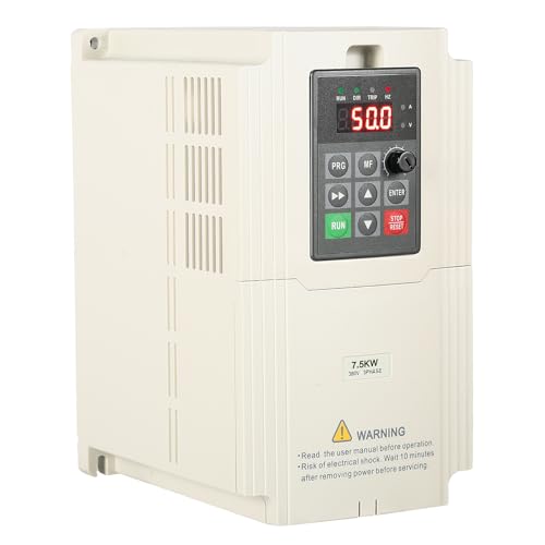 7.5KW Frequenzumrichter 400V Drehzahlregler 400V Motor VFD 3 Phasen Eingangs Ausgangs 380V Frequenzumrichter auf CNC Werkzeugmaschinen Kugelmühlen Brecher usw (mit 2M Verlängerungskabel) von Ailao