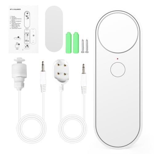 Ailao 2 In 1 Wassermelder WLAN Wassermelder Wasseralarm Smart Tuya Wasser Leck Detektor Nach Hause Überschwemmung 90 dB akustischer Alarm Länge 2m ohne Batterie mit Fernüberwachung. von Ailao