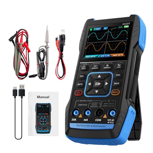 Ailao Oszilloskop Multimeter 3 In 1 Oscilloscope USB Oszilloskop 2 kanal 10MHz Bandbreite 50MSa/s Abtastrate 9999 Zählungen, mit Sonde Rote schwarze Krokodilklemme Multimeter Stift. Ailao Oszilloskop Multimeter 3 In 1 Oscilloscope USB Oszilloskop 2 kanal 10MHz Bandbreite 50MSa/s Abtastrate 9999 Zählungen, mit Sonde Rote schwarze Krokodilklemme Multimeter Stift. von Ailao