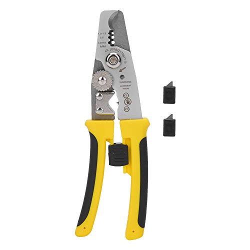 Ailao Elektrikerzange Drahtschneider Multifunktionszange Abisolierzange für 1–6 mm Draht, Legierter Stahl, Gelb von Ailao