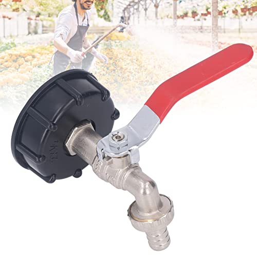 Tote-Ventil, IBC-Tote-Adapter, 1/2 Zoll, Auslaufsicheres Messingventil, Grobgewinde Für 275-330 Gallonen Wassertank, Gartenschlauch-Anschlussstück von Ailao