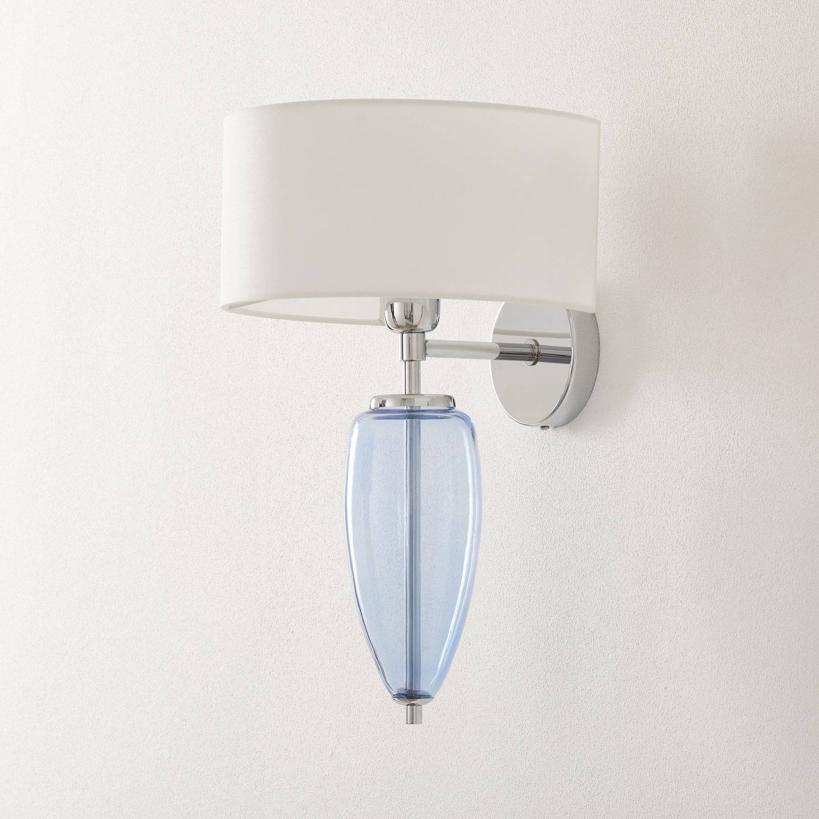 Wandlampe Show Ogiva mit Glaselement blau von Ailati