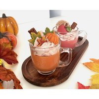 Mini Pumpkin Spice & Apple Pie Duftkerze, Herbst Dekoration, Kürbis Bio Sojawachs Dessertkerze, Halloween Mini Pumpkin Spice & Apple Pie Duftkerze, Herbst Dekoration, Kürbis Bio Sojawachs Dessertkerze, Halloween von AileensTreasureBox