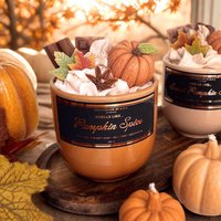 Pumpkin Spice Duftkerze, Herbst Dekoration, Kürbis Bio Sojawachs Dessertkerze, Halloween von AileensTreasureBox