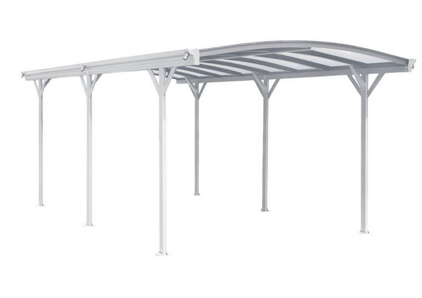 Aileenstore Einzelcarport London, (Design Carport London Bausatz), 15 m² Abstellfläche, Aluminium-Konstruktion, Spezielle UV-beständige Pulverbeschichtung, Doppelstegplatten UV-beschichtet aus Polycarbonat von Aileenstore