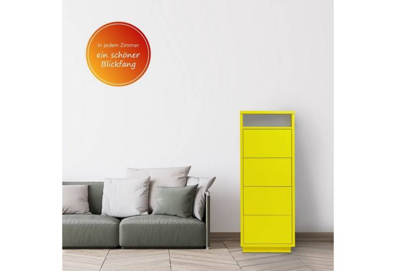 Aileenstore Sideboard Eyecatcher, Push-to-open-Funktion Ablagefach Kabeldurchlass von Aileenstore