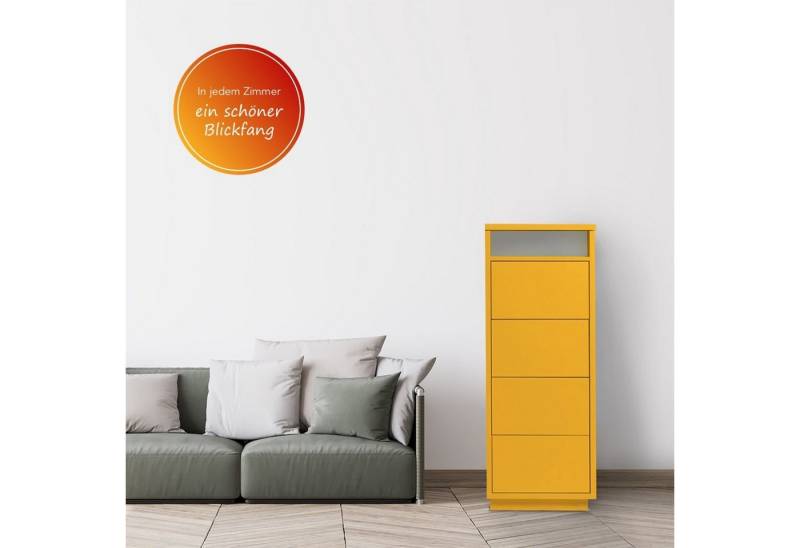 Aileenstore Sideboard Eyecatcher, Push-to-open-Funktion Ablagefach Kabeldurchlass von Aileenstore