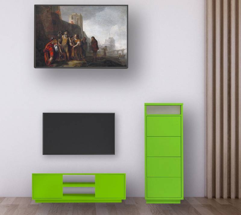 Aileenstore TV-Board Eyecatcher, 2 teilig, 22 mm Korpus, Push to open System von Aileenstore