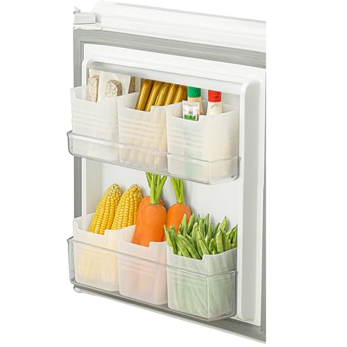 Ailelan Kühlschrank Organizer, 6pcs Transparenter Fridge Organizer Set, Mehrzweck Refrigerator Organizer Vorratsschrank Organizer Kühlschrank für Aufbewahrung Kühlschrank, Speisekammer Ordnungssystem von Ailelan